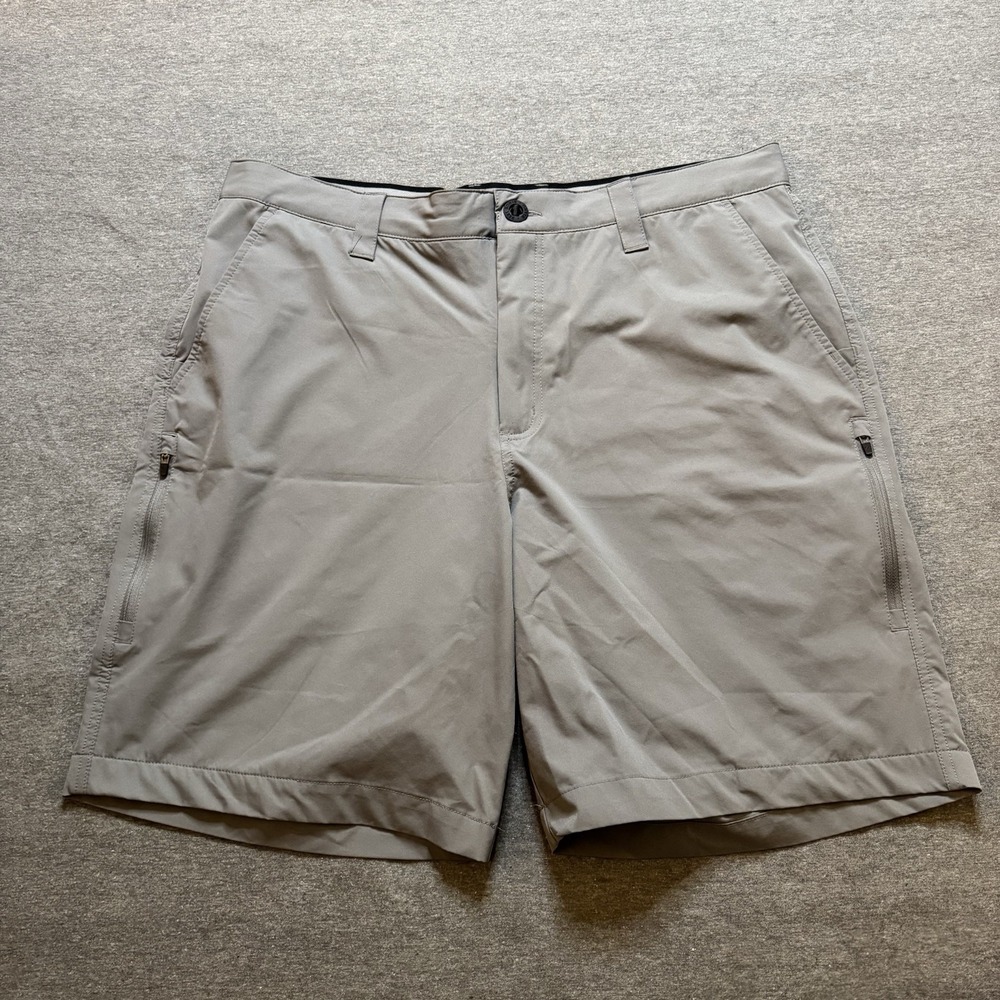 Orvis Men's 36 Charcoal Gray Grey Tech Stretch Performance Hiking Outdoor Shorts